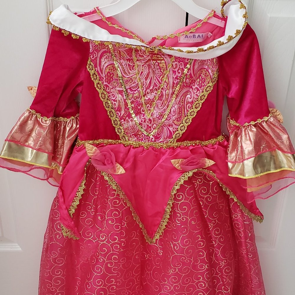 AeBai fashion, size 130 (US 4-6), girls Aurora dress